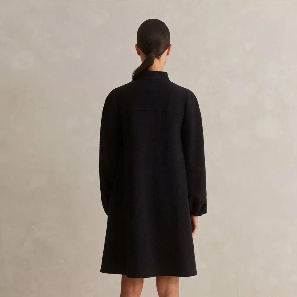 ME+EM Sporty Jacquard Zip Up Swing Dress
Jacquard Ponte Jersey Black Dress - Picture 4 of 7
